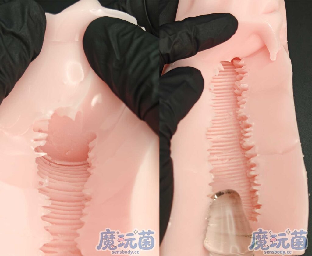 图片[33]-全程都是非对称褶皱！一半大褶皱卖力摩擦，一半小褶皱直接摸鱼，这种杯子居然也能让人爽到？Fantistic Baby—— 悠闲妖技グニュのジョリ测评-SENSBODY